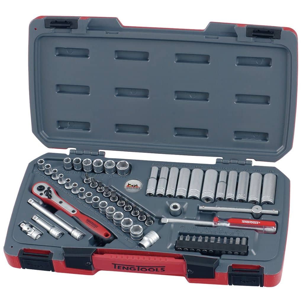 60PC 1/4inch Drive Socket Set (Metric/AF) | TengTools South Africa