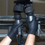 I-Tuff Glove - Impushana Elahlwayo Yamahhala Ye-Nitrile - Iphakethe lamagilavu ayishumi / amapheya angu-5