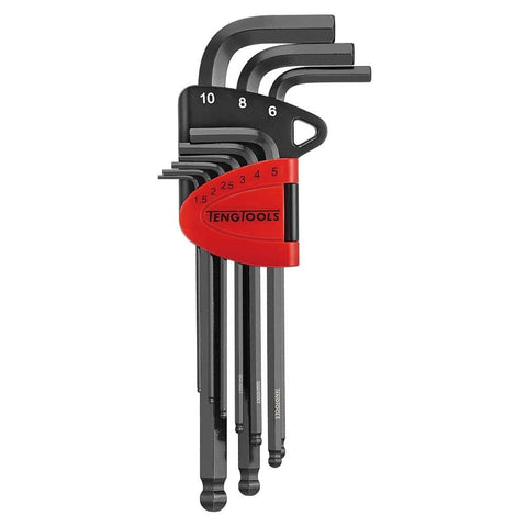 9PC Extra Strength Cr-Mo Metric Hex Key Ball Point Set