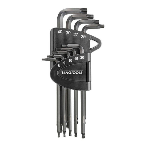 9PC Extra Strength Cr-Mo Hex Key Ball Tx Set