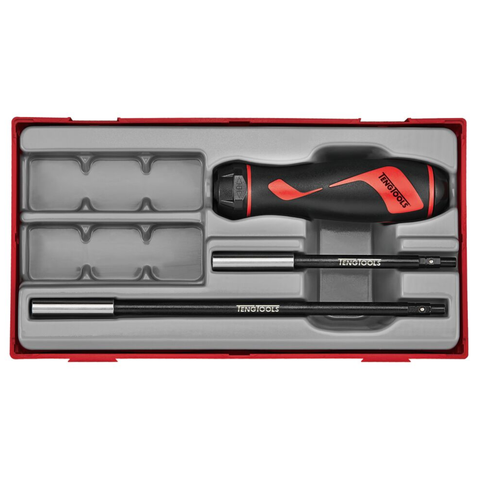 TengTools - 1/4inch Hex ratcheting bits driver set TT1 15 pieces - TTRSD15