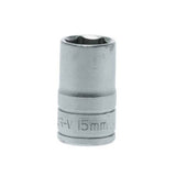 1/2inch Drive 6 Point Socket 15mm