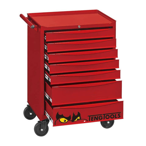 TengTools - 26inch Classic Roller Cabinet 7 Drawers Red - TCW707EV