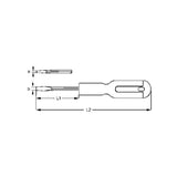 I-Mini Slotted Screwdriver 2X40MM