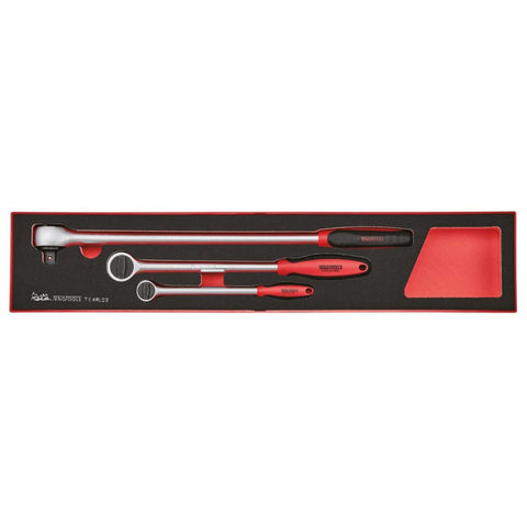 TengTools - Long Arm Ratchet Set FOAMX4 3 pieces - TEXRL03