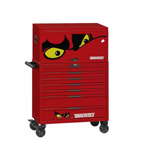 TengTools - 37inch PRO35™ stack tool storage 12 drawers red - TSS37R12