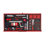 TengTools - 37inch PRO35™ roller cabinet FOAM tool kit 637 pieces red - TKW37R637F
