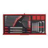 TengTools - 37inch PRO35™ roller cabinet FOAM tool kit 637 pieces red - TKW37R637F