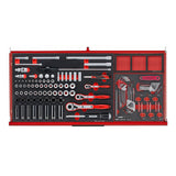 TengTools - 37inch PRO35™ roller cabinet FOAM tool kit 637 pieces red - TKW37R637F