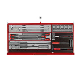 TengTools - 37inch PRO35™ roller cabinet tool kit 595 pieces red - TKW37R595T