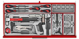 TengTools - 37inch PRO35™ roller cabinet tool kit 595 pieces red - TKW37R595T