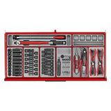 TengTools - 37inch PRO35™ roller cabinet tool kit 595 pieces red - TKW37R595T