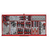 TengTools - 37inch PRO35™ roller cabinet tool kit 595 pieces red - TKW37R595T