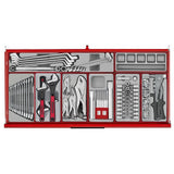 TengTools - 37inch PRO35™ roller cabinet tool kit 595 pieces red - TKW37R595T