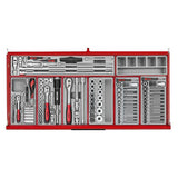 TengTools - 37inch PRO35™ roller cabinet tool kit 595 pieces red - TKW37R595T