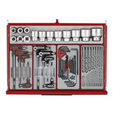 TengTools - 53inch PRO35™ roller cabinet tool kit 615 pieces red - TKW53R615T
