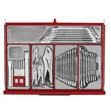 TengTools - 53inch PRO35™ roller cabinet tool kit 615 pieces red - TKW53R615T