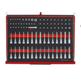 TengTools - 26inch PRO35™ roller cabinet FOAM tool kit 335 pieces red - TKW26R335F