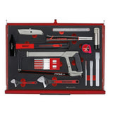 TengTools - 26inch PRO35™ roller cabinet FOAM tool kit 335 pieces red - TKW26R335F