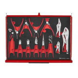 TengTools - 26inch PRO35™ roller cabinet FOAM tool kit 335 pieces red - TKW26R335F
