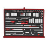 TengTools - 26inch PRO35™ roller cabinet FOAM tool kit 278 pieces red - TKW26R278F