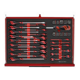 TengTools - 26inch PRO35™ roller cabinet FOAM tool kit 278 pieces red - TKW26R278F