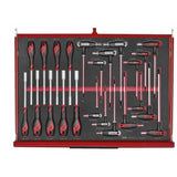 TengTools - 26inch PRO35™ roller cabinet FOAM tool kit 278 pieces red - TKW26R278F