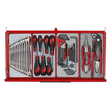 TengTools - 26inch PRO35™ tool chest tool kit 137 pieces red - TKT26R137T