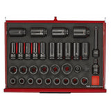 TengTools - 53inch PRO35™ Monster stack FOAM tool kit 1133 pieces red - TKS53R1133F