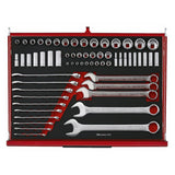 TengTools - 53inch PRO35™ Monster stack FOAM tool kit 1133 pieces red - TKS53R1133F