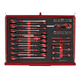 TengTools - 53inch PRO35™ Monster stack FOAM tool kit 1133 pieces red - TKS53R1133F
