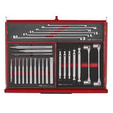 TengTools - 53inch PRO35™ Monster stack FOAM tool kit 1133 pieces red - TKS53R1133F