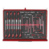 TengTools - 26inch PRO35™ stack FOAM tool kit 702 pieces red - TKS26R702F