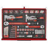 TengTools - 26inch PRO35™ stack FOAM tool kit 702 pieces red - TKS26R702F