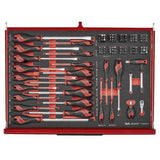 TengTools - 26inch PRO35™ stack FOAM tool kit 702 pieces red - TKS26R702F