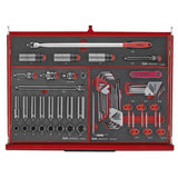 TengTools - 26inch PRO35™ stack FOAM tool kit 418 pieces red - TKS26R418F