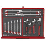 TengTools - 26inch PRO35™ stack FOAM tool kit 418 pieces red - TKS26R418F