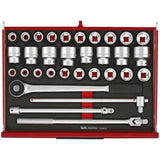 TengTools - 26inch PRO35™ stack FOAM tool kit 528 pieces red - TKS26R528F