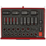 TengTools - 26inch PRO35™ stack FOAM tool kit 528 pieces red - TKS26R528F