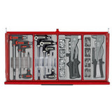 TengTools - 26inch PRO35™ Mega Master tool kit 1033 pieces red - TKS26R1033T