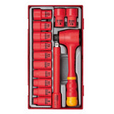 TengTools - 3/8inch Insulated Socket Set TT1 14 Pieces - TTV3814