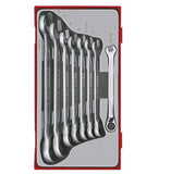 I-8PC Ratching Combination Spanner Isethwe Nge-13 Degree Offset