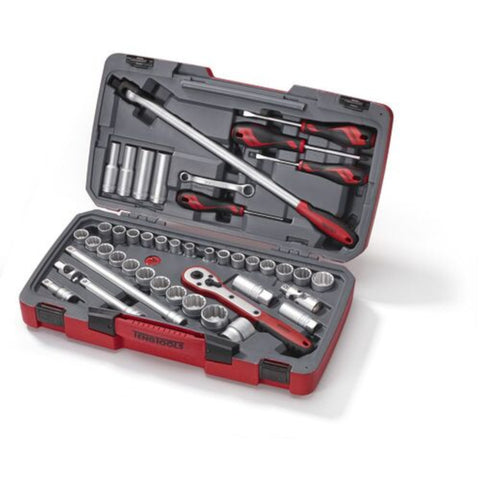 Teng Tools | T1244 | MECCA PRO 1/2inch Socket & Tool Set mm/AF 44 Pieces