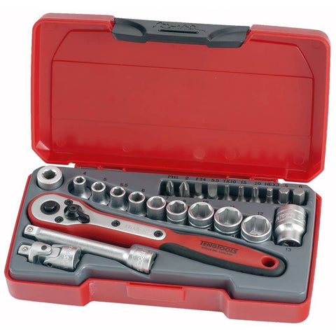 24PC 1/4 inch Drive Socket Set