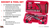 TengTools - LIMITED EDITION 1/4'' & 1/2'' Socket Set 93 pieces - TMN093