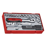 TengTools - 3/8inch Socket Set 6 pt TT1 19 Pieces - TT3819