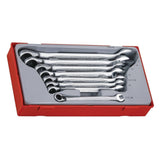 I-8PC Ratching Combination Spanner Isethwe Nge-13 Degree Offset