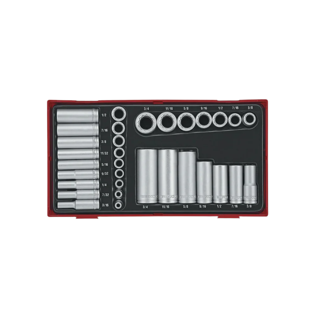1/4inch & 3/8inch SOCKET SET 12 PT AF TT1 32 PIECES