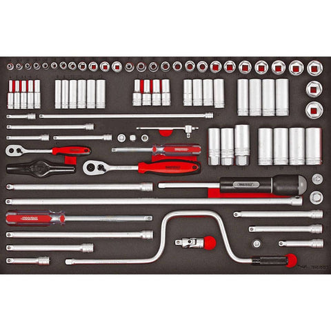 86PC 1/4" &amp; 3/8" Drive-sokstel