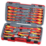 TengTools - MECCA PRO Insulated Screwdriver & Plier Set 18 Pieces - TV18N